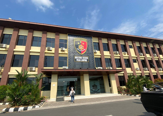 Gedung Direktorat Reserse Polda Lampung. | Foto: Sinta Yuliana/Lampung Geh