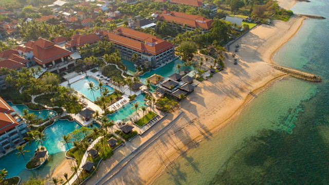 Pemandangan hotel Conrad Bali. Foto: Conrad Bali