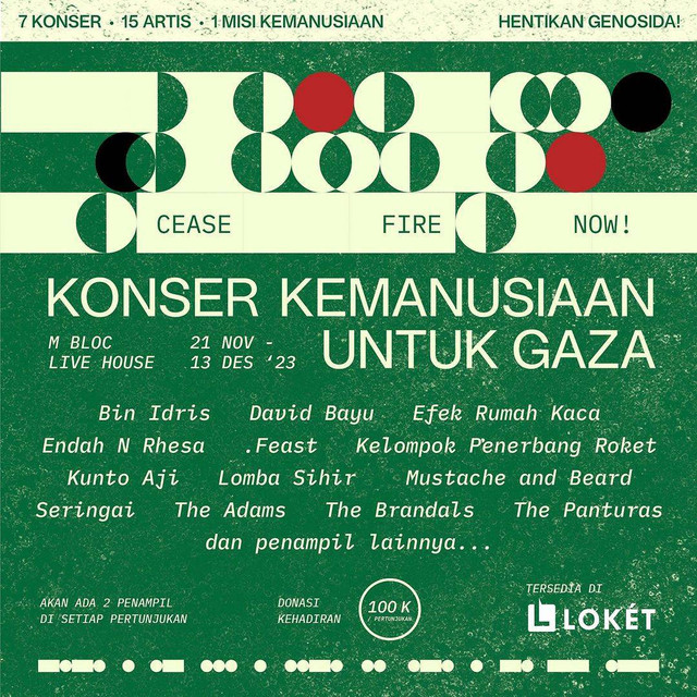 The Brandals menjadi salah satu penampil di Konser Kemanusiaan untuk Gaza. Foto: Instagram/@thebrndls
