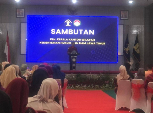 DWP Rupbasan Mojokerto Ikuti Pengukuhan Dharma Wanita Persatuan Jatim (Foto:HumasRupMoker)