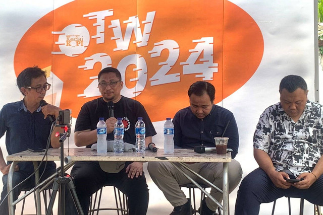 Diskusi OTW 2024 bertajuk 'Menanti Netralitas Negara dan Mencegah Kecurangan Pemilu 2024' Foto: Paulina Herasmaranindar/kumparan