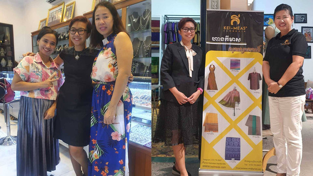 Bersama pemilik toko Asrey (kiri) dan pemilik toko Kei-Meas (kanan) (dok: pribadi)