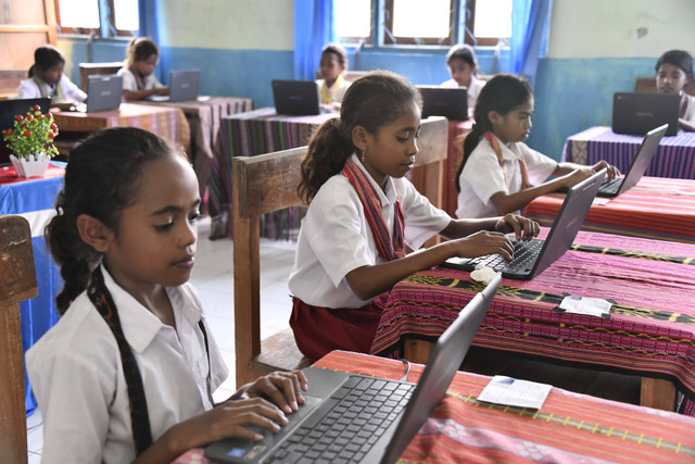 Siswa saat melaksanakan Asesmen Nasional. Foto: Dok. Kemendikbudristek