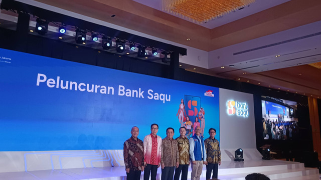 Grup Astra melalui Astra Financial dan WeLab meluncurkan Bank Saqu, Senin (20/11/2023). Foto: Ghinaa Rahmatika/kumparan