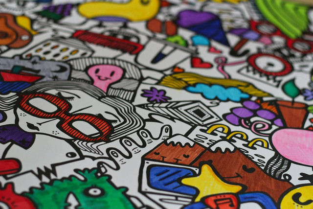 Ilustrasi Doodling adalah. Sumber: Unsplash.com/Teo Zac