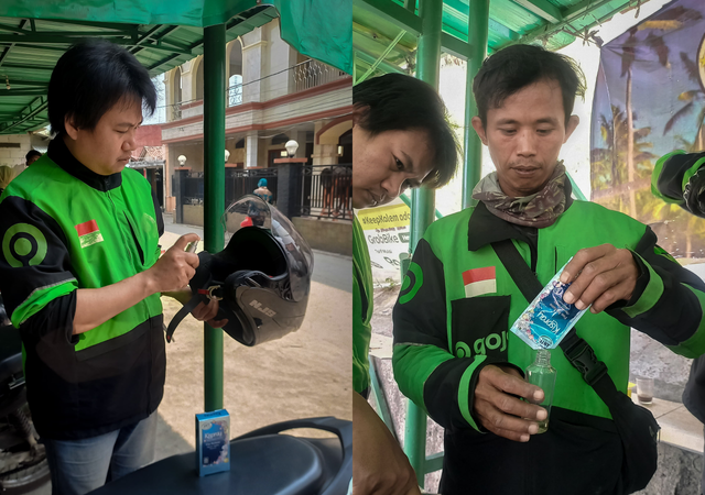 Driver ojol ramai-ramai meracik “parfum” mewah namun ekonomis agar tetap wangi seharian. 