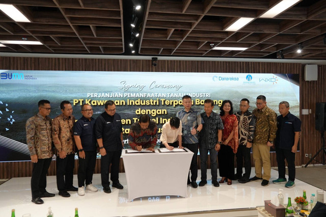Holding BUMN Danareksa melalui PT Kawasan Industri Terpadu Batang (Grand Batang City) menandatangani perjanjian pemanfaatan tanah industri (PPTI) dengan PT Wanxinda Green Travel Industry Development dan PT Wanxinda Batang Industry Land Investment (Wanxinda). dok, Grand Batang City