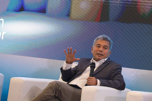 Dirut BRI Sunarso saat acara UMKM EXPO(RT) BRILIANPRENEUR. Foto: BRI