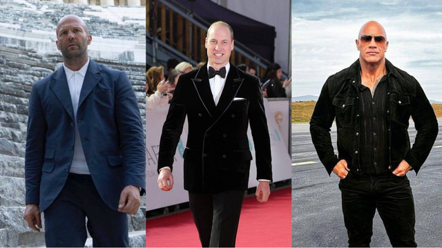 Pria dengan kepala botak paling seksi 2023. Foto: AFP Instagram @jasonstatham @therock