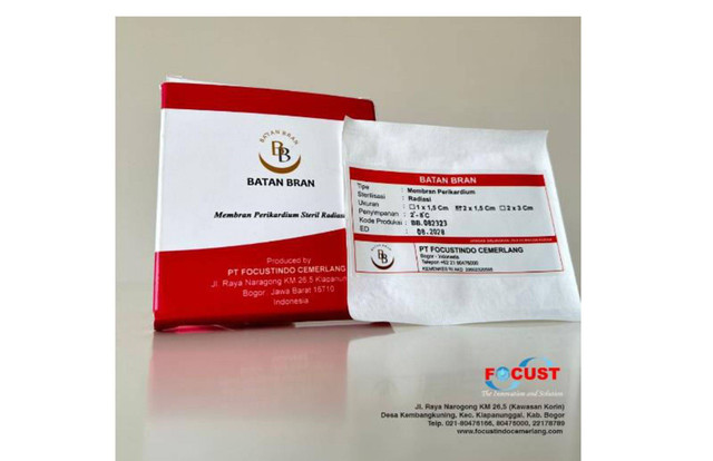 Produk Membran Pericardium Iradiasi Yang Diproduksi PT. Focustindo Cemerlang Dengan Lisensi BRIN  (Sumber: https://e-katalog.lkpp.go.id/katalog/produk/detail/75356899?lang=id&type=general)