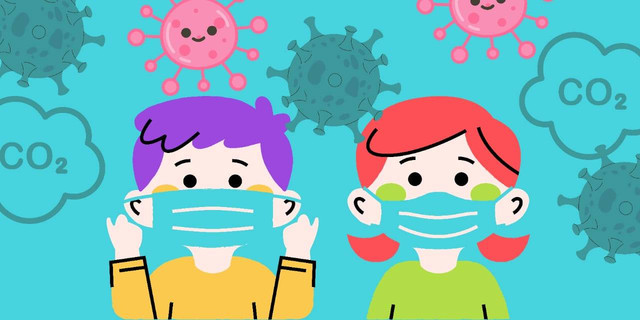 ilustrasi menggunakan masker sebagai langkah preventif dalam mencegah penyakit saluran napas pada anak, Foto: Dok. Habib Siddiq