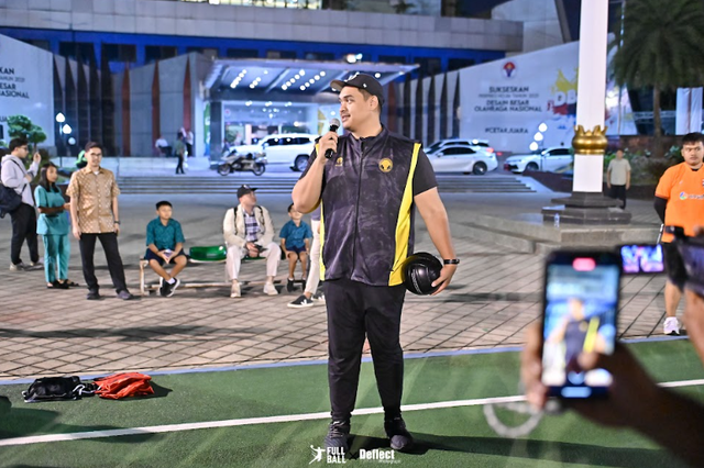 Menpora datang di acara Fullball Awakening 2023. Foto: Fullball