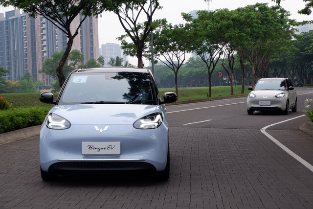 Warna pastel mobil listrik Wuling BinguoEV. Foto: Aditya Pratama Niagara/kumparan