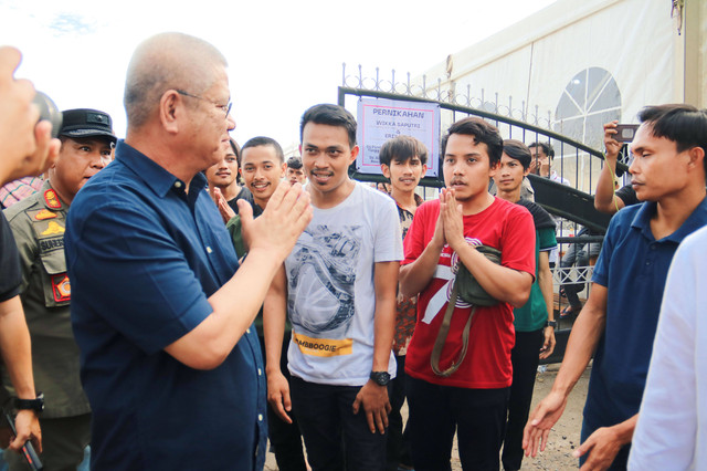 kabar daePj Gubernur Kalbar temui simpatisan HMI dan Kohati di Asrama Haji Pontianak. Foto: Pemprov Kalbar