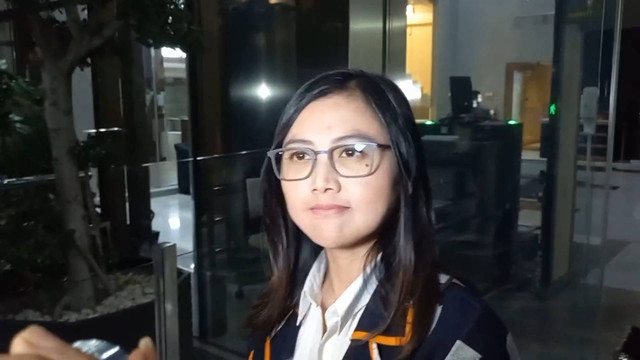 Anggota DPR RI Komisi IV Fraksi PDIP, Vita Ervina, usai menjalani pemeriksaan penyidik KPK, Di Gedung KPK, Jakarta, Selasa (28/11/2023). Foto: Dok. Istimewa