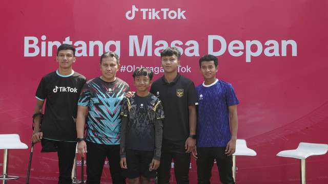 Bima Sakti saat acara TikTok ''Bintang Masa Depan'' di Cipinang, Jakarta Timur, Sabtu (2/12). Foto: Soni Insan Bagus/kumparan