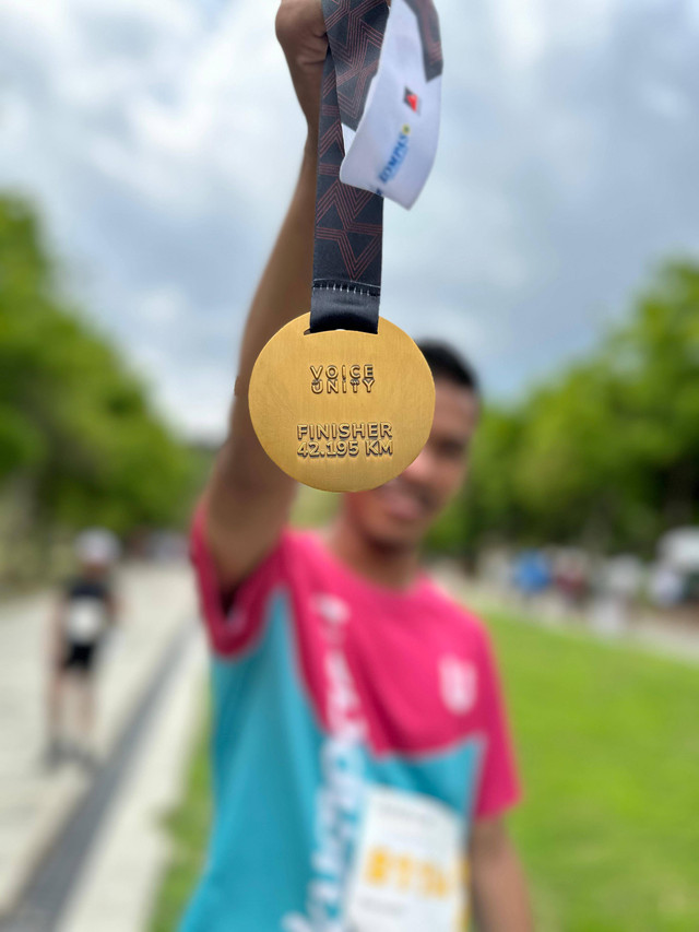 photo mendali pertama 42km di tahun 2023