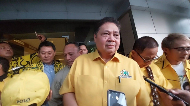 Ketum Partai Golkar Airlangga Hartarto menghadiri Rakorda DPD Golkar Jateng. Foto: kumparan