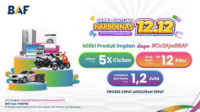 Bussan Auto Finance menghadirkan berbagai promo untuk mewujudkan whistlist akhir tahun. Foto: dok. BAF