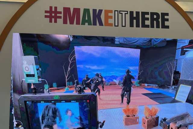 Proses syuting Kungfuland dengan pendekatan produksi virtual. Foto: Adhie Ichsan/kumparan