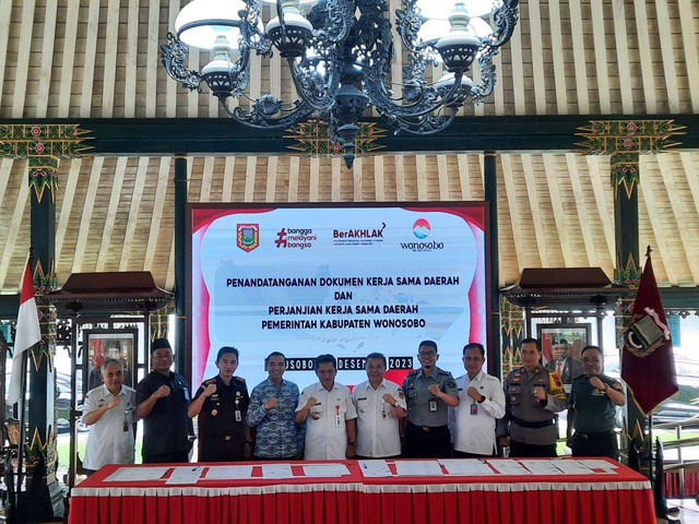 Penandatanganan NK dan RK Karika Dieng