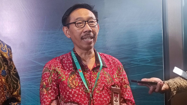 Ketua Komisi Aparatur Sipil Negara (KASN), Agus Pramusinto, Kamis (7/12/2023). Foto: Arfiansyah Panji Purnandaru/kumparan