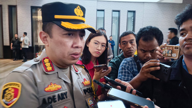 Kapolres Jakarta Selatan Kombes Pol Ade Ary saat dijumpai pada acara Rakor operasi Nataru di Hotel Bidakara, Kamis (7/12/2023). Foto: Thomas Bosco/kumparan