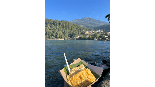 Nasi Pecel Pincuk Telaga Sarangan. (Kumparan/Miranti Sekar Ayu Prabawanti)