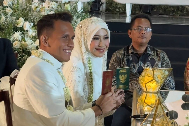 Suasana pernikahan Adiba Khanza dan Egy Maulana Vikri. Foto: Dok. Istimewa