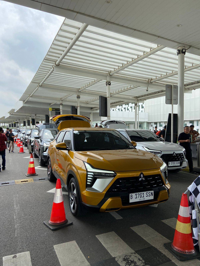 Media test drive Mitsubishi Xforce di Solo. Foto: Gesit Prayogi/kumparan