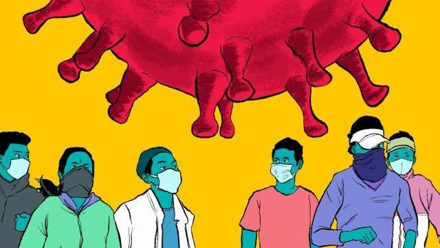 Ilustrasi Covid-19. | Foto : Dok. kumparan