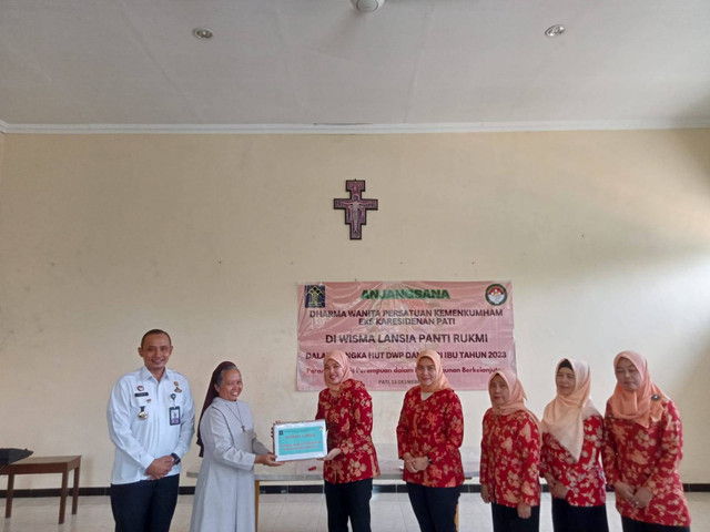 Wisma Lansia Panti Rukmi Pati, Jadi Tujuan Anjangsana DWP Rutan Demak