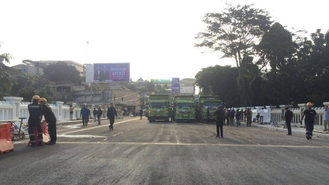 Uji coba Jembatan Otista di Kota Bogor, Senin (14/12/2023). Foto: Dok. Istimewa