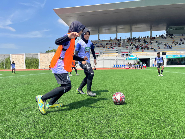 MilkLife Soccer Challenge 3 hari pertama Drupadi vs Sadewa U-12. Foto: Aji Nugrahanto/kumparan