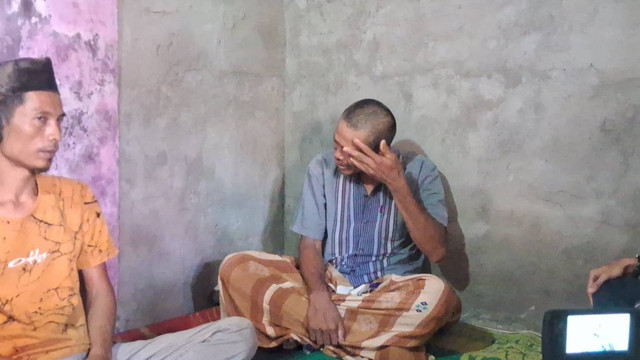 Muhyani, penjaga kambing yang tewaskan maling bergolok di Serang minta tolong Jokowi untuk dibebaskan. Foto: kumparan