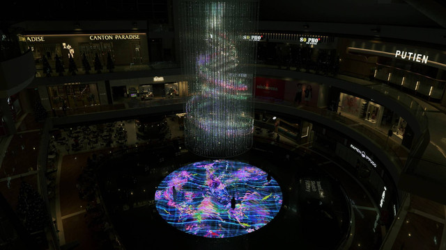 Digital Light Canvas by teamLab di Marina Bay Sands, Singapura. Foto: Dok. teamLab.art