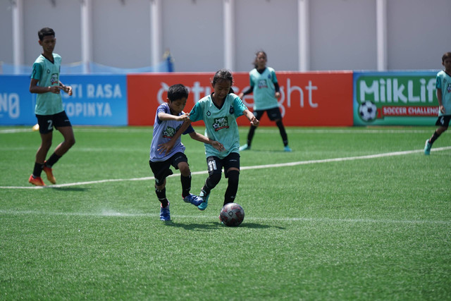 Pertandingan di MilkLife Soccer Challenge 3 Hari Kedua. Foto: Dok. MilkLife Soccer Challenge