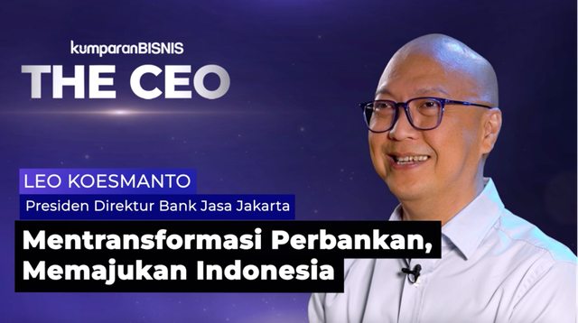 The CEO bersama Leo Koesmanto, Presiden Bank Jasa Jakarta. Dok. kumparan