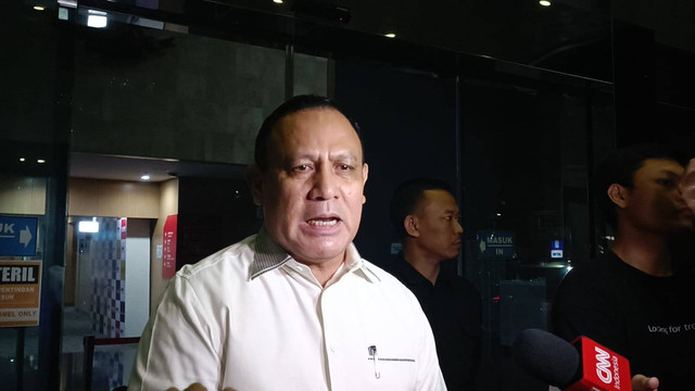 Mantan Ketua KPK Firli Bahuri di Gedung KPK, Jakarta, Kamis (21/12/2023). Foto: Thomas Bosco/kumparan