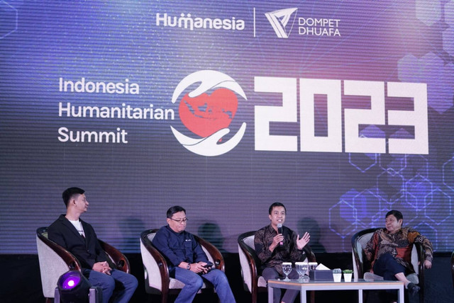 Forum Indonesia Humanitarian Summit 2023 berlokasi di Ciputra Artpreneur, Kuningan, Jakarta pada Kamis, (21/12), mengungkapkan Total penerima manfaat 2023 sebanyak 2.625.323 Jiwa dan total penerima manfaat sejak 1993-2022 sebanyak 33.946.523 Jiwa, dengan menyebar di 38 Provinsi se-Indonesia dan 26 Negara di Dunia. Dok Dompet Dhuafa