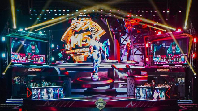 Kejuaraan Dunia Mobile Legends (M5 World Championship) di Filipina pada Desember 2023. Foto: Instagram @realmobilelegendsid