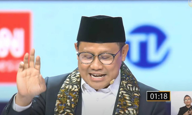 Cak Imin di debat cawapres. Dok: KPU