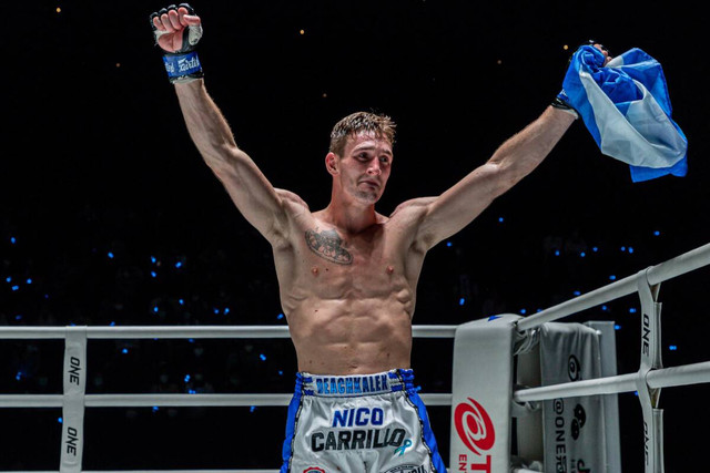 Nico Carrillo akan menghadapi Nong-O Hama di ONE Friday Fights 46. Foto: ONE Championship