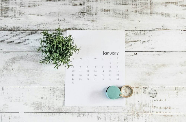 Ilustrasi Kalender Januari 2024  Sumber Unsplash/Debby Hudson