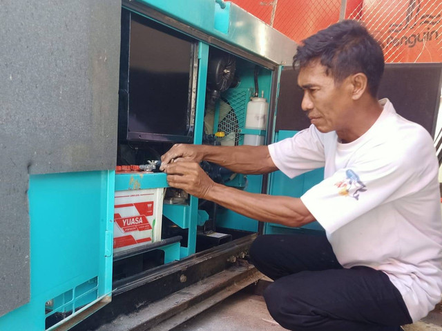 Lapas Wpnogiri Laksanakan Pengecekan Genset (Dok. Humas Lapas Wonogiri)