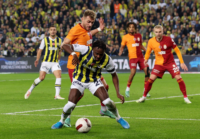 Pertandingan Super Lig antara Fenerbahce vs Galatasaray di Sukru Saracoglu Stadium, Istanbul, Turki, pada 24 Desember 2023. Foto: Umit Bektas/Reuters