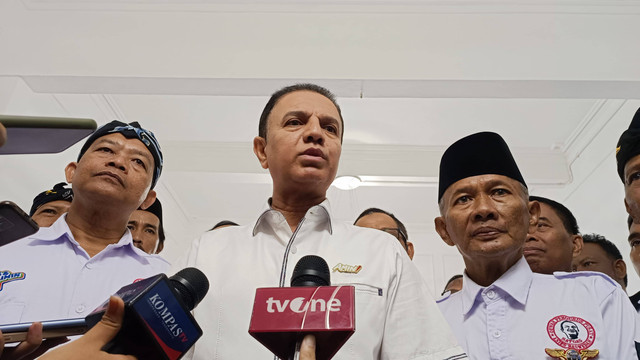 Captain Timnas AMIN, M Syaugi, di markas pemenangan Diponegoro 10, Menteng, Jakpus, Sabtu (30/12). Foto: Thomas Bosco/kumparan