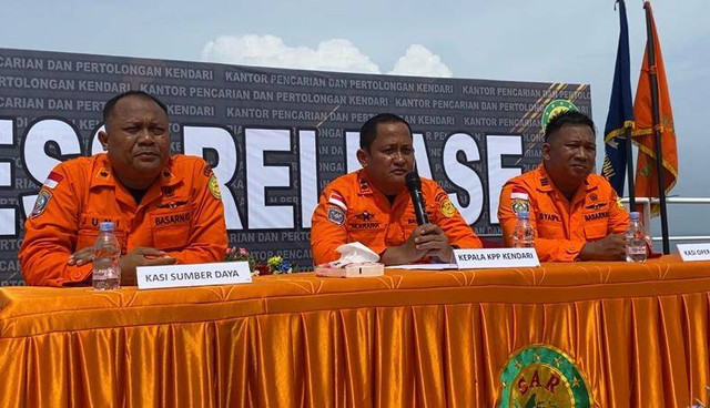 Basarnas Kendari merilis kecelakaan sepanjanh tahun 2023. Foto: kendarinesia