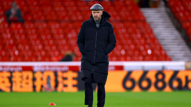 Erik ten Hag sebelum laga Nottingham Forest vs Manchester United dalam lanjutan Liga Inggris di Stadion City Ground pada Minggu (31/12) dini hari WIB. Foto: Action Images via Reuters/Lee Smith
