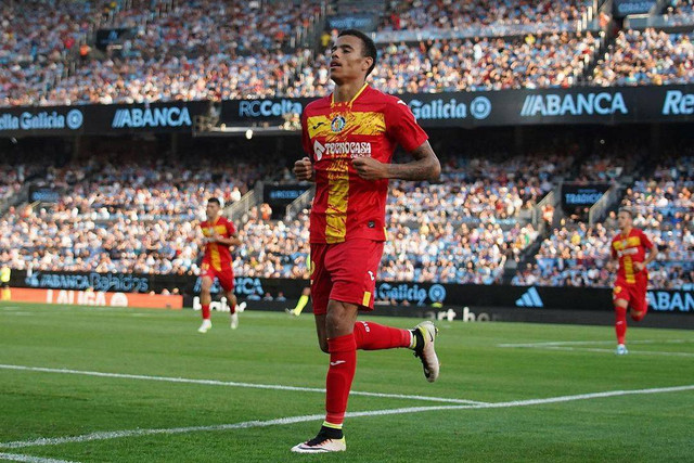 Mason Greenwood saat beraksi bersama Getafe di Liga Spanyol. Foto: Instagram/@masongreenwood